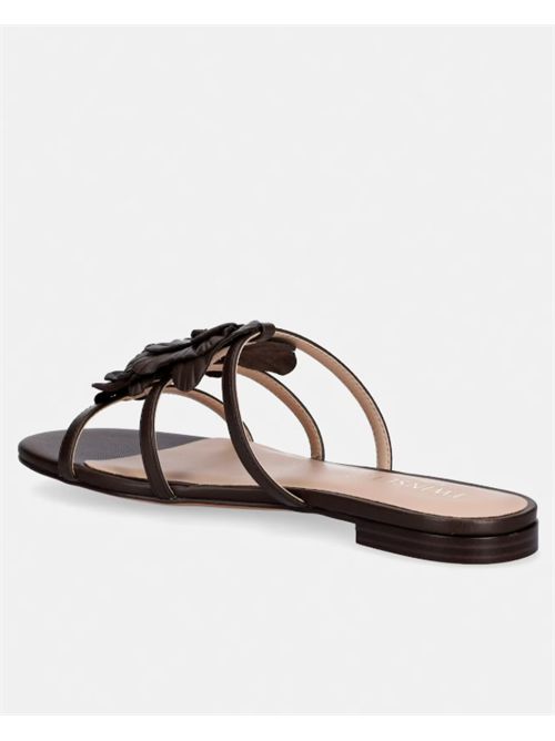 LEATHER FLAT TWIN SET | 261TGT08412110 COFFEE LIQ.